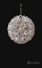 lampadario tondo vetro