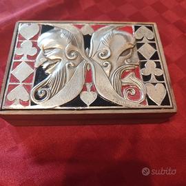 SCATOLA IN ARGENTO E SMALTO OTTAVIANI