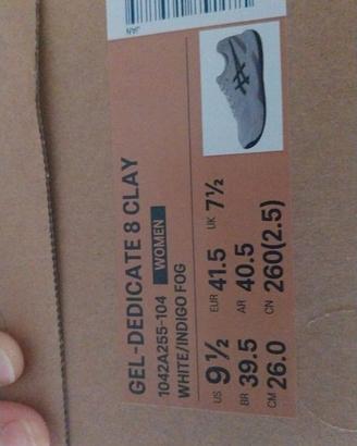 Scarpe Asics volley numero 41,5