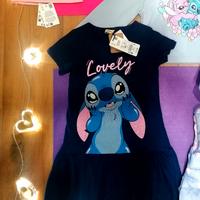 Vestito Abito Corto Nuovo Stitch Blukids 6 anni