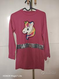 abito bambina unicorno 14 anni 
