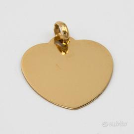 Ciondolo a cuore oro giallo 18kt E.1052