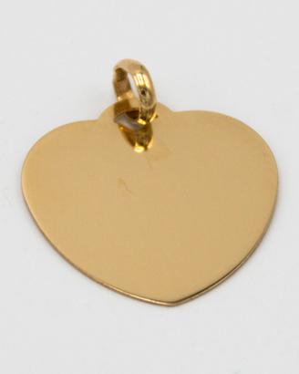 Ciondolo a cuore oro giallo 18kt E.1052