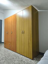 ARMADIO Guardaroba 2 Ante Chiaro L 81,5 cm