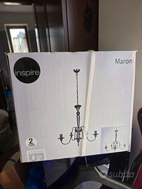 Lampadario classico nero Inspire Maroni – 5 luci (