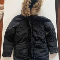 Parka con cappuccio nero bambino Pickwick tg.12-13