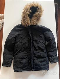 Parka con cappuccio nero bambino Pickwick tg.12-13