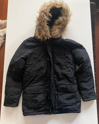Parka con cappuccio nero bambino Pickwick tg.12-13