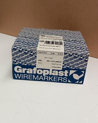 GRAFOPLAST - Tessera per Cavi Lunghezza 15 mm Gial