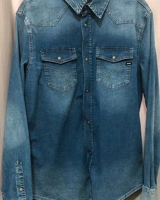 camicia in jeans gas- taglia XL nuova