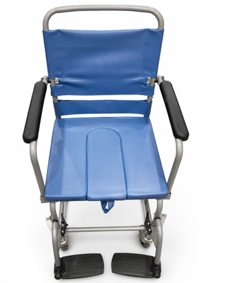 Sedia Komoda per anziani/disabili con ruote/pedane