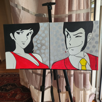Lupin & Margot ~ dipinti pop art