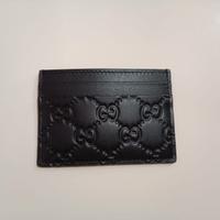 Portacarte Gucci nero in pelle