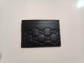 Portacarte Gucci nero in pelle