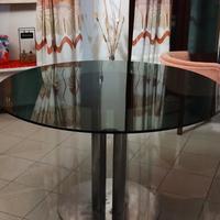 Tavolo rotondo vintage design tipo Marcuso Zanotta