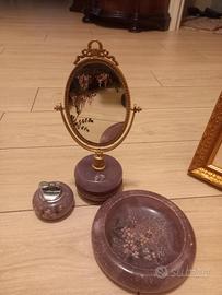 set di tre pezzi specchio da tavolo svuoti tasca 