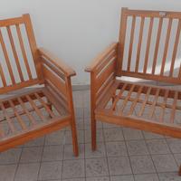 sedie in legno larghe e robusto.da riverniciare