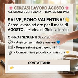 Lavoro ad ore - Agosto