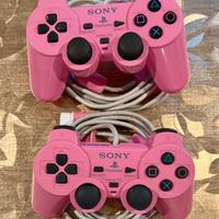 2 joypad originali Sony DualShock 2 Rosa per PS2