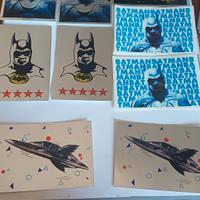 batman stiker 1989 con velina 53 figurine perfette