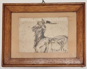 Disegno a inchiostro di Filippo Palizzi