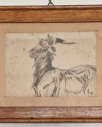 Disegno a inchiostro di Filippo Palizzi