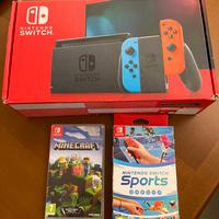 Nintendo Switch +Mario Kart 8 +Minecraft +Sports