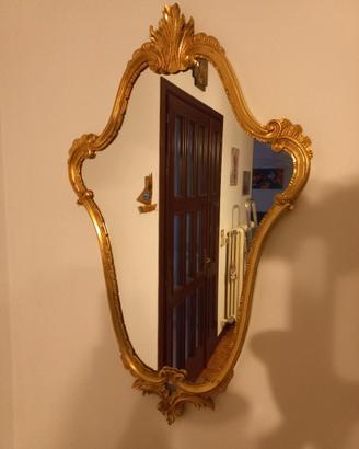 Specchio cornice legno colore oro
