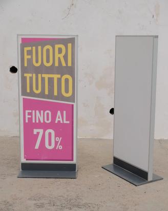 totem cartelli  pubblicitari in alluminio