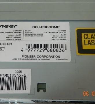 pioneer deh -p8600mp