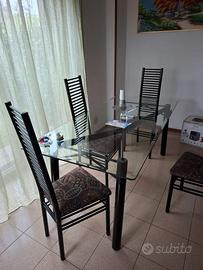 tavolo in cristallo