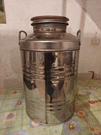fusto olio 50 Litri in acciaio inox