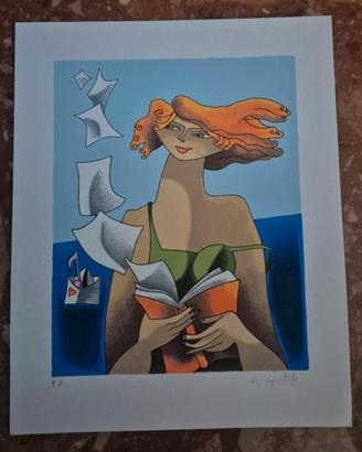 Serigrafia polimaterica autentica e firmata