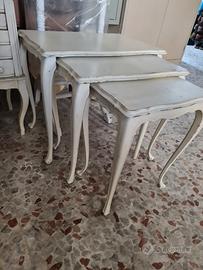 tris di tavolini cigogne