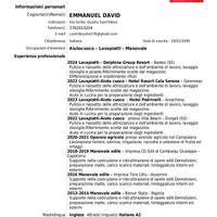 Lavapiatti, aiuto panettiere, manovale