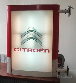 Insegna luminosa Citroen bifacciale 
