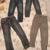 Lotto 5 pantaloni  bambino 6-7 anni