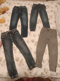 Lotto 5 pantaloni  bambino 6-7 anni