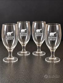 Set 4 calici birra Bjorne Beer 21 cl vintage