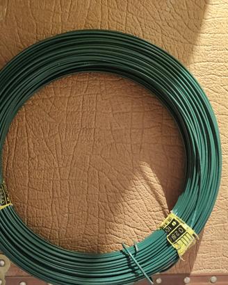 filo di ferro plastificato verde 