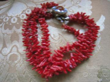 Bracciale Corallo a 3 Fili del'900