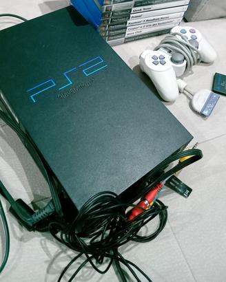 Playstation 2 Console + 8 Giochi