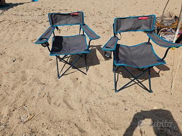 Sedie spiaggina pieghevoli