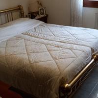 Letto matrimoniale vintage in ottone