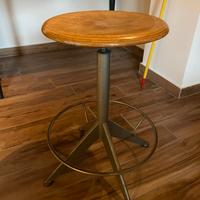 Sgabello industriale vintage altezza regolabile