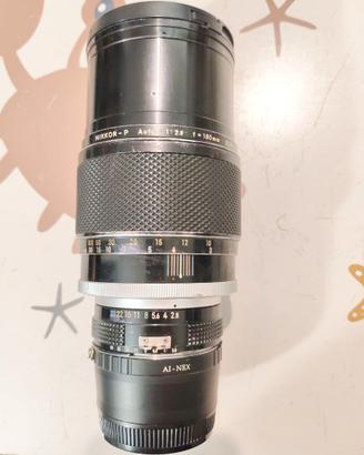 Nikkor-P Auto 180mm f/2.8 (con adattatore)