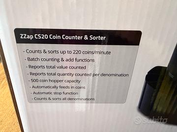 ZZAP - Conta monete automatico