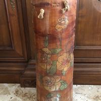 Tegola decorata in terracotta