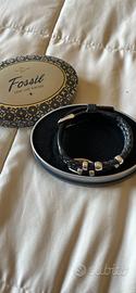 Bracciale fossil in pelle