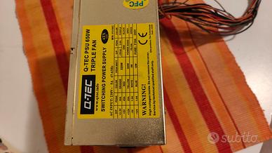 Alimentatore da 650 W Tripla ventola Q-tec 